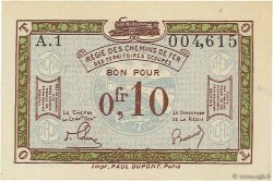 10 Centimes FRANCE regionalism and miscellaneous  1923 JP.135.02 UNC-