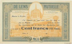 100 Francs FRANCE regionalism and various Lens 1930  AU