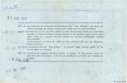 10 NF sur 1000 Francs FRANCE regionalismo y varios Lille 1959  MBC