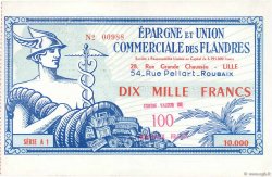 100 NF sur 10000 Francs FRANCE Regionalismus und verschiedenen Lille 1959  VZ