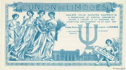 10 Francs FRANCE regionalismo y varios Limoges 1920  FDC
