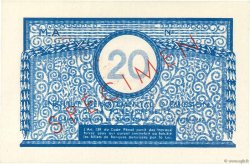 20 Francs Spécimen FRANCE regionalismo y varios Nantes 1940 K.083-SP1 SC+