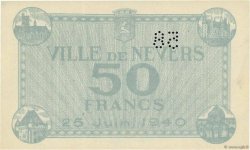 50 Francs FRANCE regionalismo e varie Nevers 1940 K.090 AU