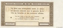 100 Francs Non émis FRANCE regionalismo y varios Versailles 1940 K.130b SC