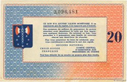 20 Francs BON DE SOLIDARITE FRANCE Regionalismus und verschiedenen  1941  VZ