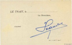 20 Francs Non émis FRANCE regionalism and various Le Trait 1940 K.076.05a AU