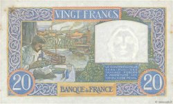 20 Francs TRAVAIL ET SCIENCE FRANKREICH  1941 F.12.13 fST