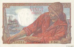 20 Francs PÊCHEUR FRANCE  1950 F.13.17 AU+