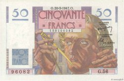 50 Francs LE VERRIER  FRANCE  1947 F.20.07