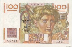 100 Francs JEUNE PAYSAN FRANCIA  1954 F.28.42 FDC