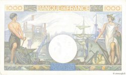 1000 Francs COMMERCE ET INDUSTRIE FRANCIA  1940 F.39.03 q.FDC