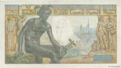 1000 Francs DÉESSE DÉMÉTER FRANCE  1943 F.40.33 VF