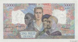 5000 Francs EMPIRE FRANÇAIS FRANKREICH  1947 F.47.60 VZ to fST