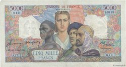 5000 Francs EMPIRE FRANÇAIS FRANCIA  1947 F.47.61 BC+