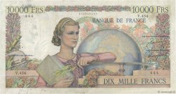 10000 Francs GÉNIE FRANÇAIS FRANKREICH  1947 F.50.19 fSS