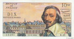 10 Nouveaux Francs RICHELIEU FRANCE  1959 F.57.04 pr.SPL