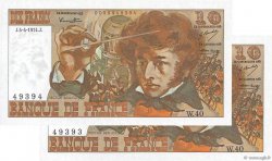10 Francs BERLIOZ Consécutifs FRANCE  1974 F.63.04 SPL