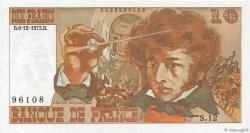 10 Francs BERLIOZ sans signatures FRANCE  1978 F.63bis.01 SUP