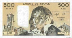 500 Francs PASCAL Petit numéro FRANCIA  1990 F.71.44 FDC