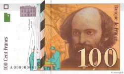 100 Francs CÉZANNE Petit numéro FRANCIA  1997 F.74.01A FDC