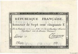 750 Francs Vérificateur FRANCE  1795 Ass.49a