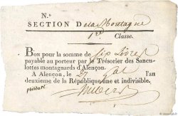 6 Livres FRANCIA  1794 Kol.61.096var EBC