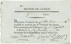 4 Livres FRANCE  1794 Kol.61.100 XF