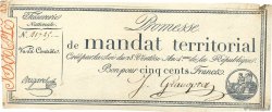500 Francs sans série FRANCIA  1796 Ass.62a MBC