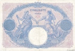50 Francs BLEU ET ROSE FRANCIA  1921 F.14.34 BC+