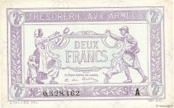 2 Francs TRÉSORERIE AUX ARMÉES FRANCIA  1917 VF.05.01 SC+