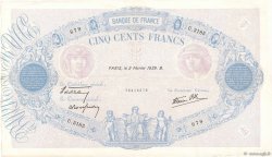 500 Francs BLEU ET ROSE modifié FRANCIA  1939 F.31.24 MBC