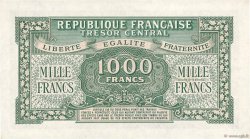 1000 Francs MARIANNE THOMAS DE LA RUE FRANCIA  1945 VF.13.02 q.FDC