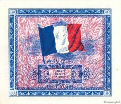 2 Francs DRAPEAU FRANCIA  1944 VF.16.03 q.FDC