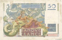 50 Francs LE VERRIER FRANCIA  1951 F.20.18 BC+