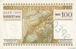 100 Mark SARRE Spécimen FRANCIA  1947 VF.49.00Sp SC+