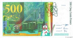 500 Francs PIERRE ET MARIE CURIE Sans STRAP Fauté FRANKREICH  1998 F.76f4.04 ST