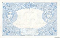 20 Francs BLEU FRANKREICH  1912 F.10.02 VZ+