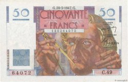 50 Francs LE VERRIER  FRANCE  1947 F.20.07