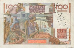 100 Francs JEUNE PAYSAN Spécimen FRANCE  1945 F.28.01Sp VF