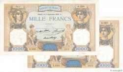 1000 Francs CÉRÈS ET MERCURE Consécutifs FRANCE  1936 F.37.09 pr.SUP