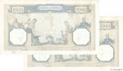 1000 Francs CÉRÈS ET MERCURE Consécutifs FRANCE  1936 F.37.09 pr.SUP