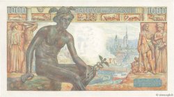1000 Francs DÉESSE DÉMÉTER FRANKREICH  1943 F.40.27 fST+