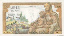 1000 Francs DÉESSE DÉMÉTER FRANCE  1943 F.40.31 AU