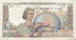 10000 Francs GÉNIE FRANÇAIS FRANKREICH  1946 F.50.10 SS