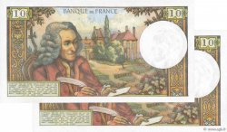 10 Francs VOLTAIRE Consécutifs FRANCIA  1973 F.62.61 AU