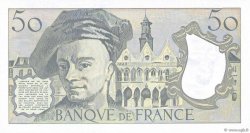 50 Francs QUENTIN DE LA TOUR Petit numéro FRANCIA  1992 F.67.18A70 FDC