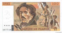 100 Francs DELACROIX FRANCE  1978 F.68.03 pr.SPL