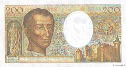 200 Francs MONTESQUIEU Fauté FRANKREICH  1986 F.70.06 fST+
