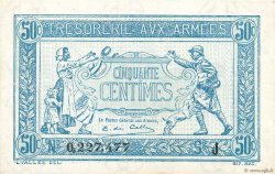 50 Centimes TRÉSORERIE AUX ARMÉES 1917 FRANKREICH  1917 VF.01.10 fST