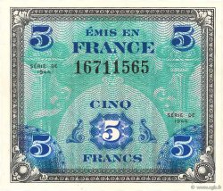 5 Francs DRAPEAU FRANCE  1944 VF.17.01 NEUF